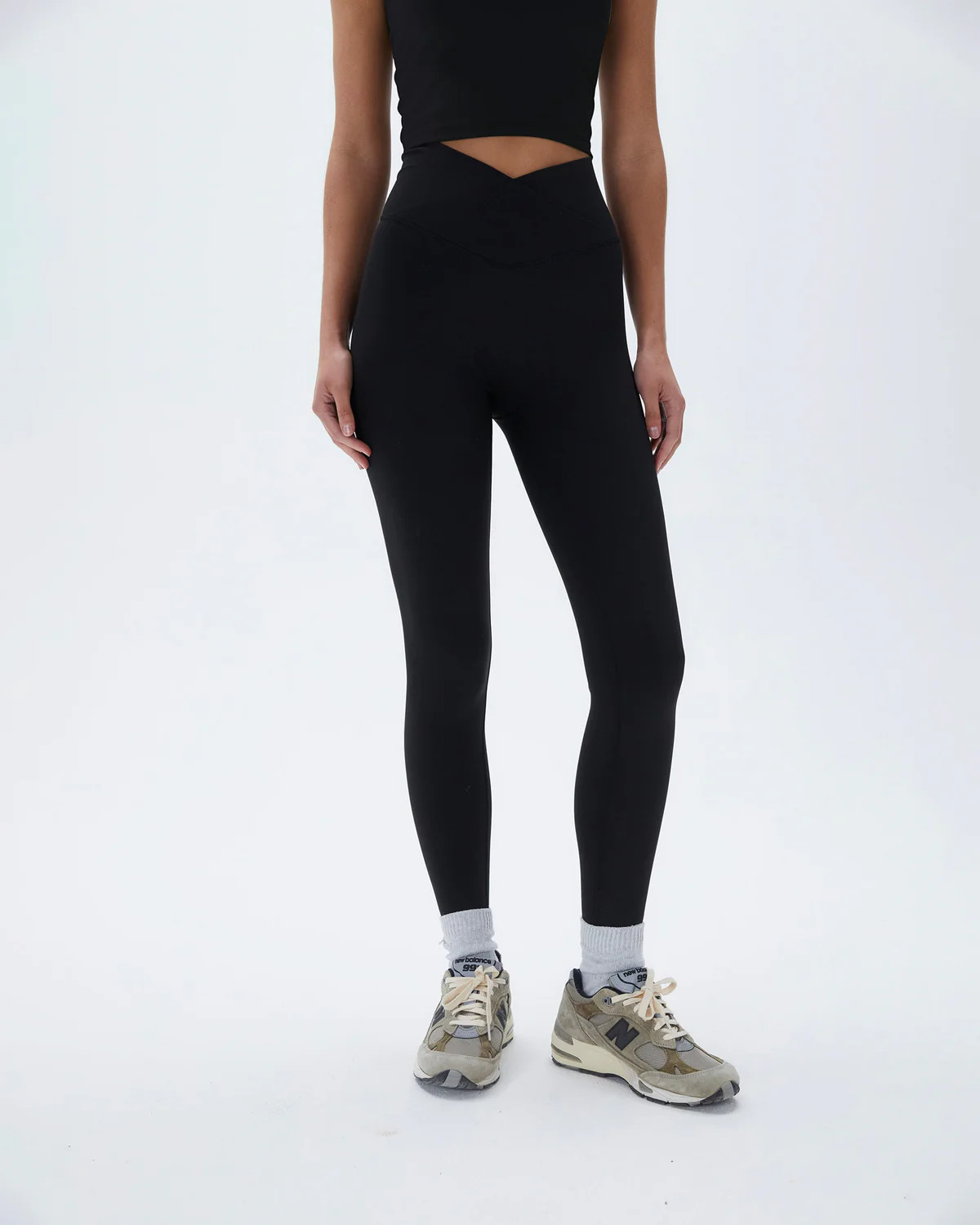 Ultimate Wrap Over Leggings - Black | Adanola UK