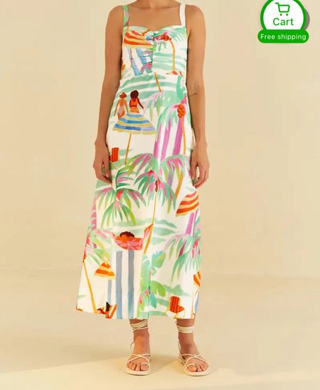 Tropical print midi dress 

#LTKFindsUnder50 #LTKSeasonal #LTKFindsUnder100