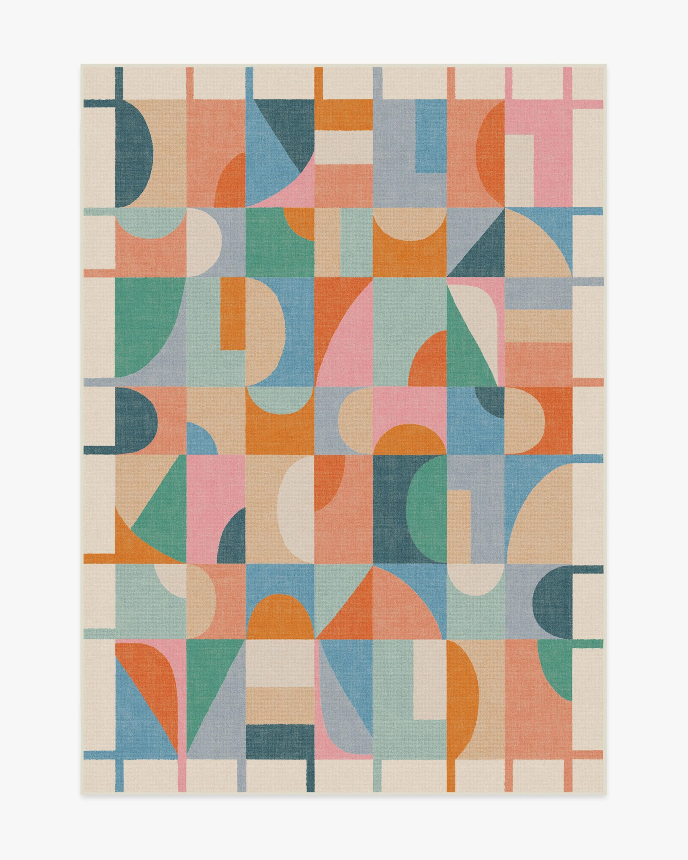 Jennie Multicolour Flatwoven Rug | Ruggable