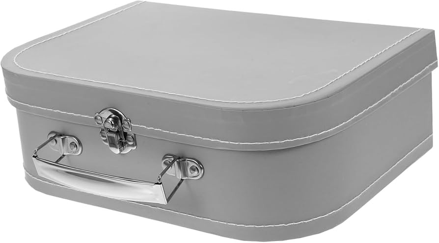 Suitcase Box Jewelry Case for Weddings and Parties Portable Handheld Storage Tote for Accessories... | Amazon (US)