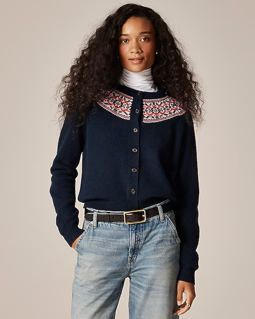 Classic Fair Isle cardigan in vintage wool | J. Crew US