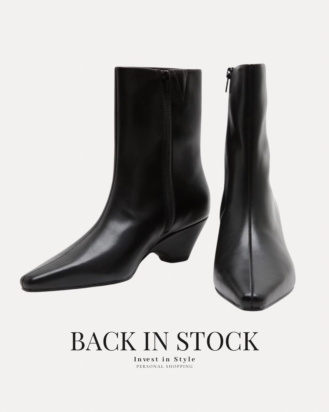 My boots are back in stock 
£50 
Work well with lots of trouser shapes. 
Comfortable faux leather

#LTKautumn #LTKshoes #LTKstyletip