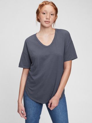 Slub U-Neck T-Shirt | Gap (US)