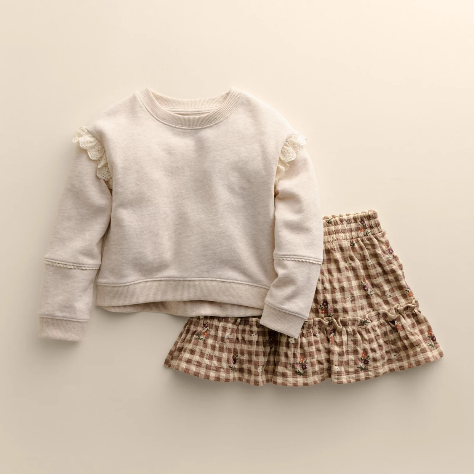 Toddler Girl Little Co. by Lauren Conrad Ruffle Crew & Skirt SetLittle Co. by Lauren Conrad | Kohl's