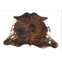 Brindle White Belly Cowhide Rug - Size | xl 7'x6', L 6'x5'5 | Premium Cow Skin Rugs | Etsy (US)