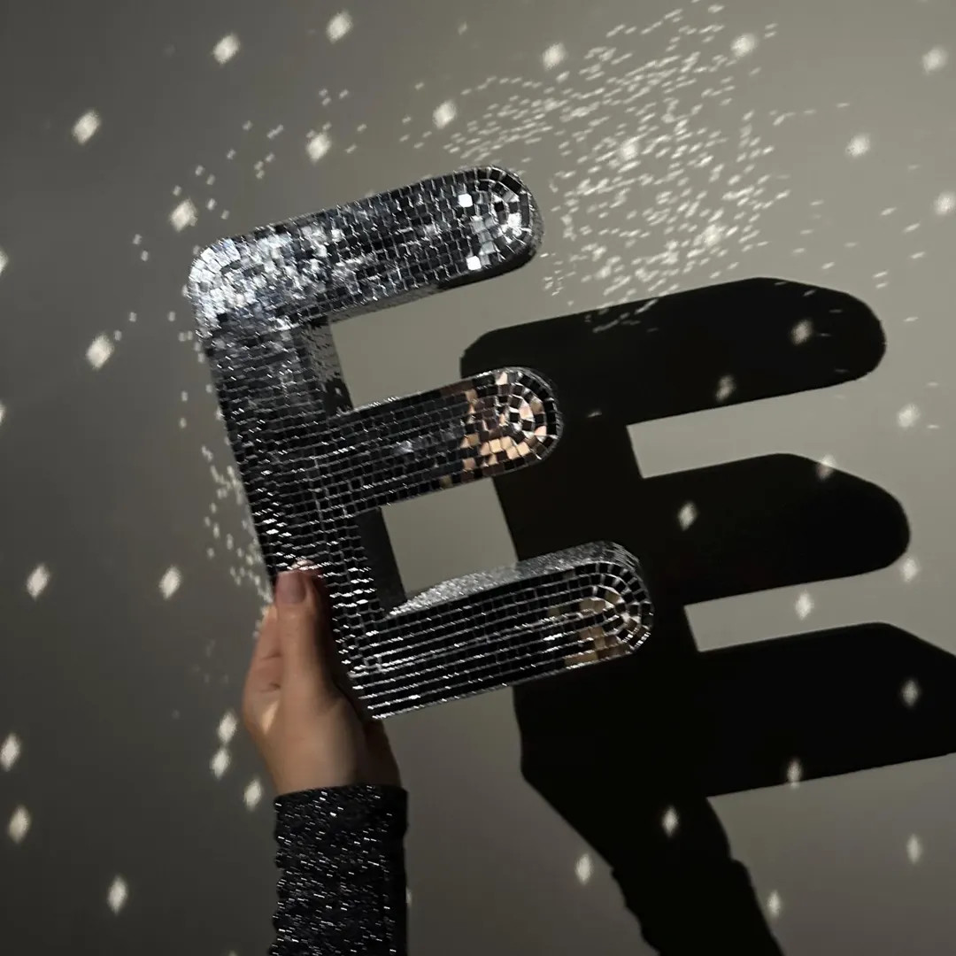 Disco Ball Letter – Handmade Mirror Decor for Parties, Weddings & Personalized Gifts - Etsy | Etsy (US)