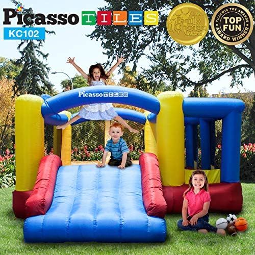 PicassoTiles [Upgrade Version] KC102 12x10 Foot Inflatable Bouncer Jumping Bouncing House, Jump Slid | Amazon (US)
