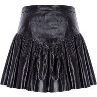 Balerina Mini Leather Skirt Black | Size: 4 | Color: Black | Curio