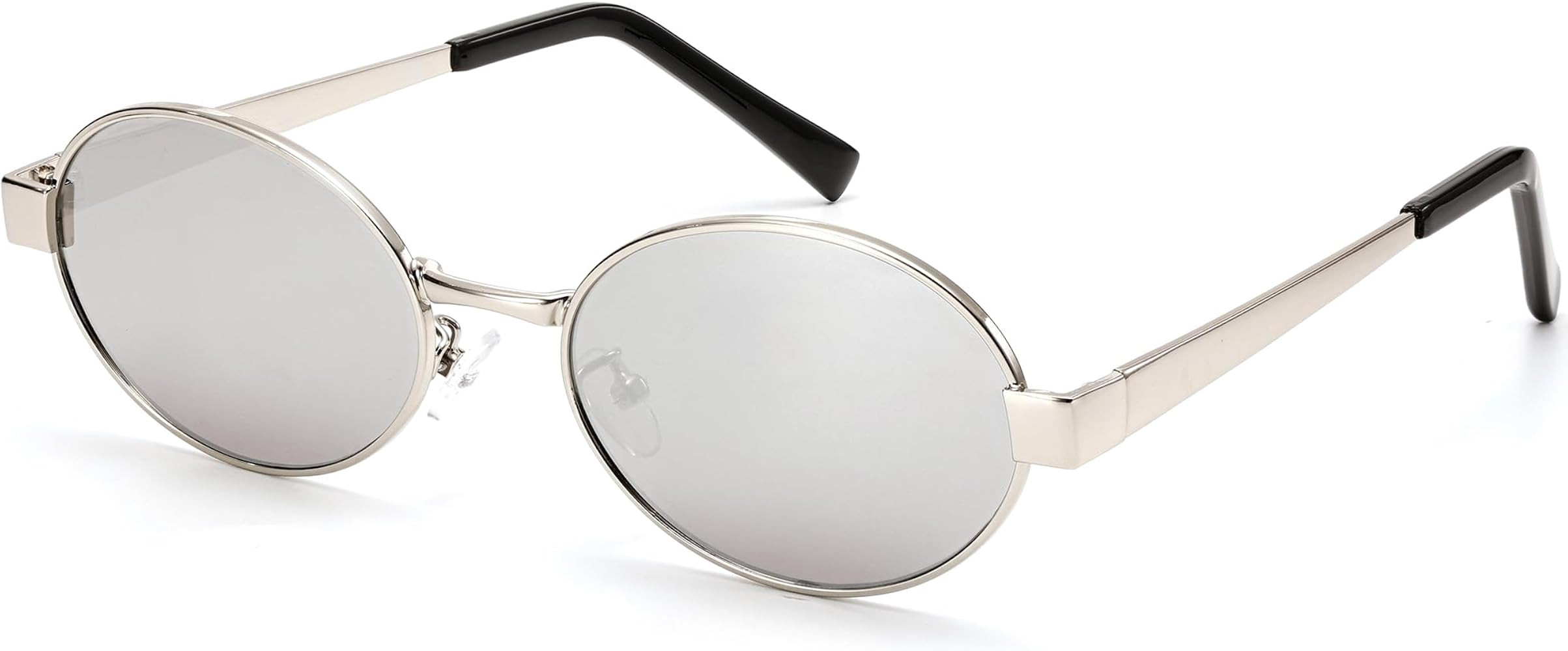 Retro Oval Sunglasses for Women Men Small Shade UV400 Protection Trendy Style | Amazon (US)
