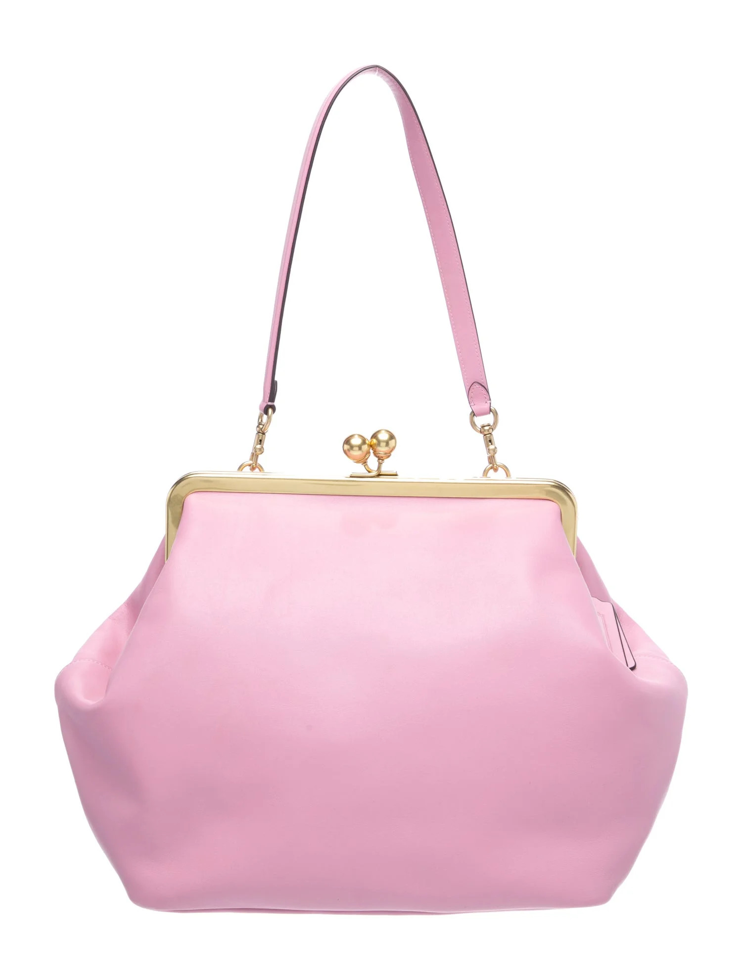 Coach Leather Kisslock Large - Pink Totes, Handbags - CCH109438 | The RealReal | The RealReal