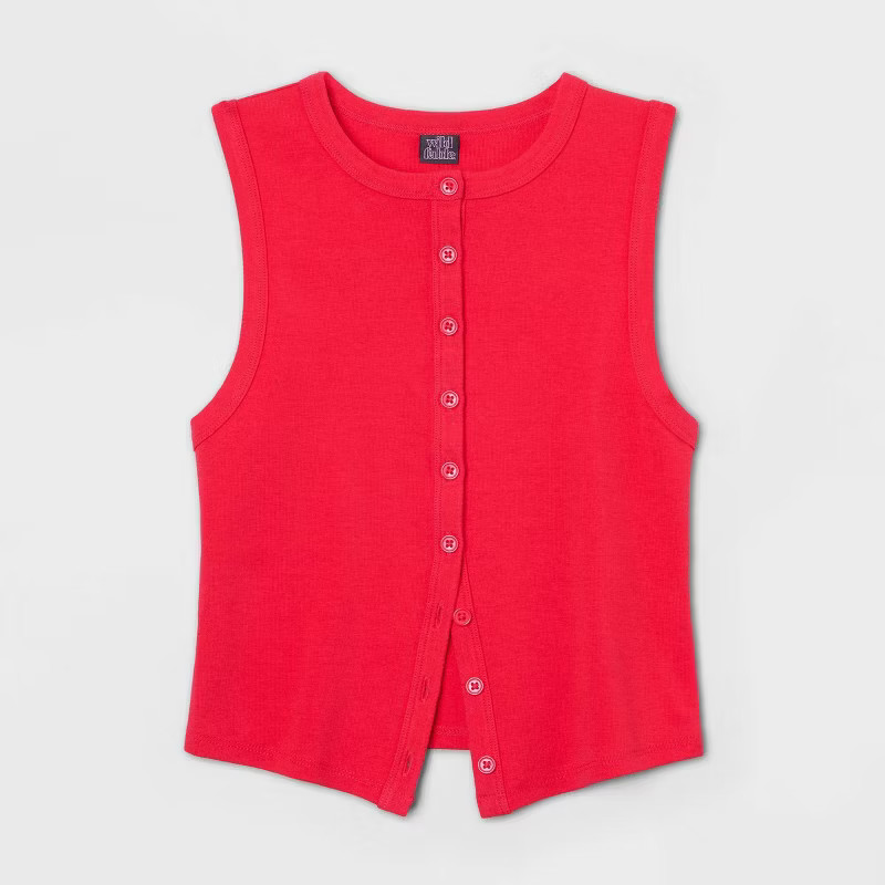 Women's Button-Front Tank Top - Wild Fable™ | Target
