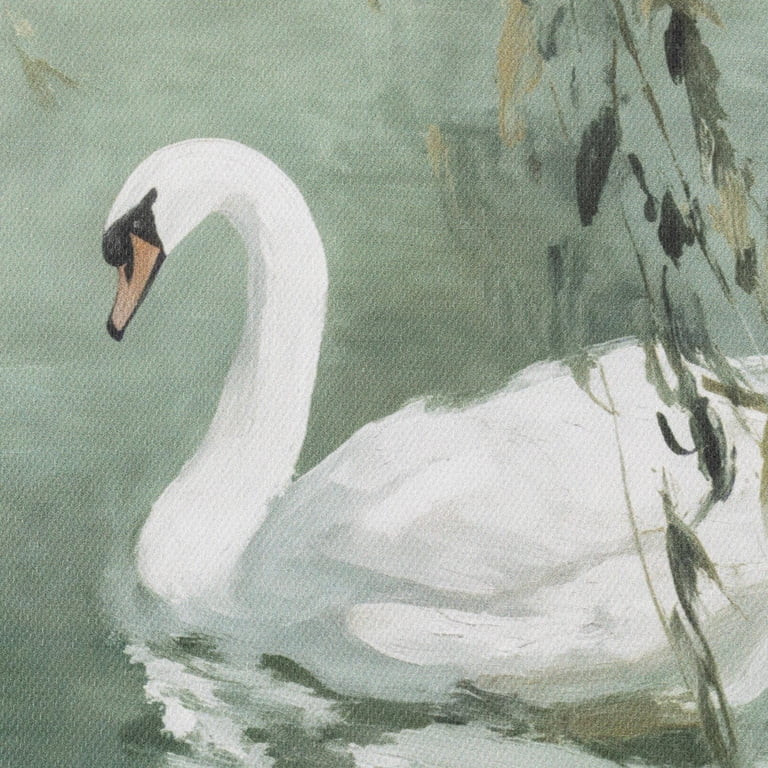 My Texas House Swan in Nature Green 11" x 14" Coastal Framed Wall Art | Walmart (US)