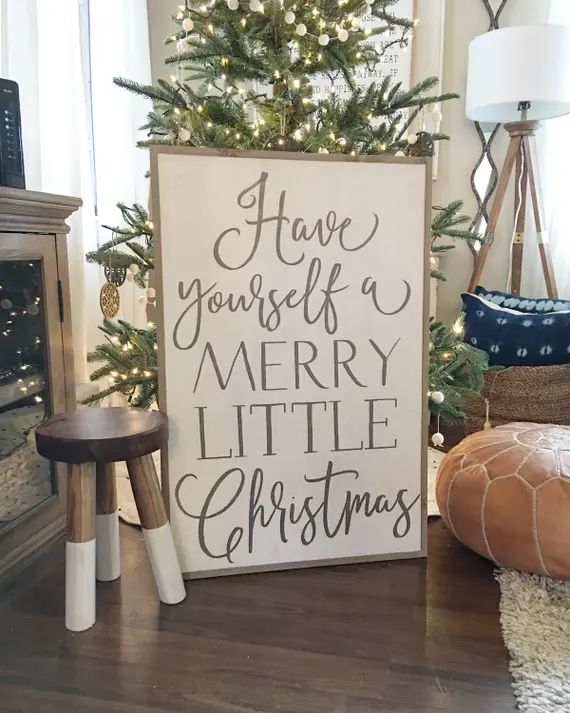 have your self a merry little Christmas framed wood sign | Etsy (US)