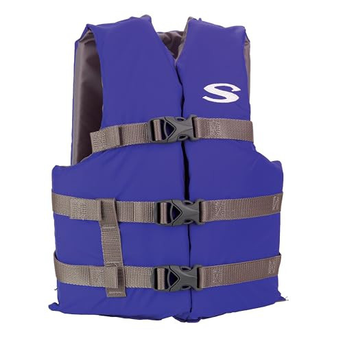 Stearns Kids Life Vest, USCG Approved Type III Life Jacket for Children 50 to 90 lbs, Youth PFD for Boating, Swimming, Watersports, Pool, Beach, & More, Blue | Amazon (US)