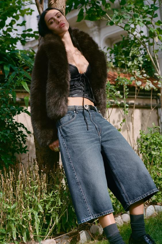 SHORT FAUX FUR COAT | Zara UK