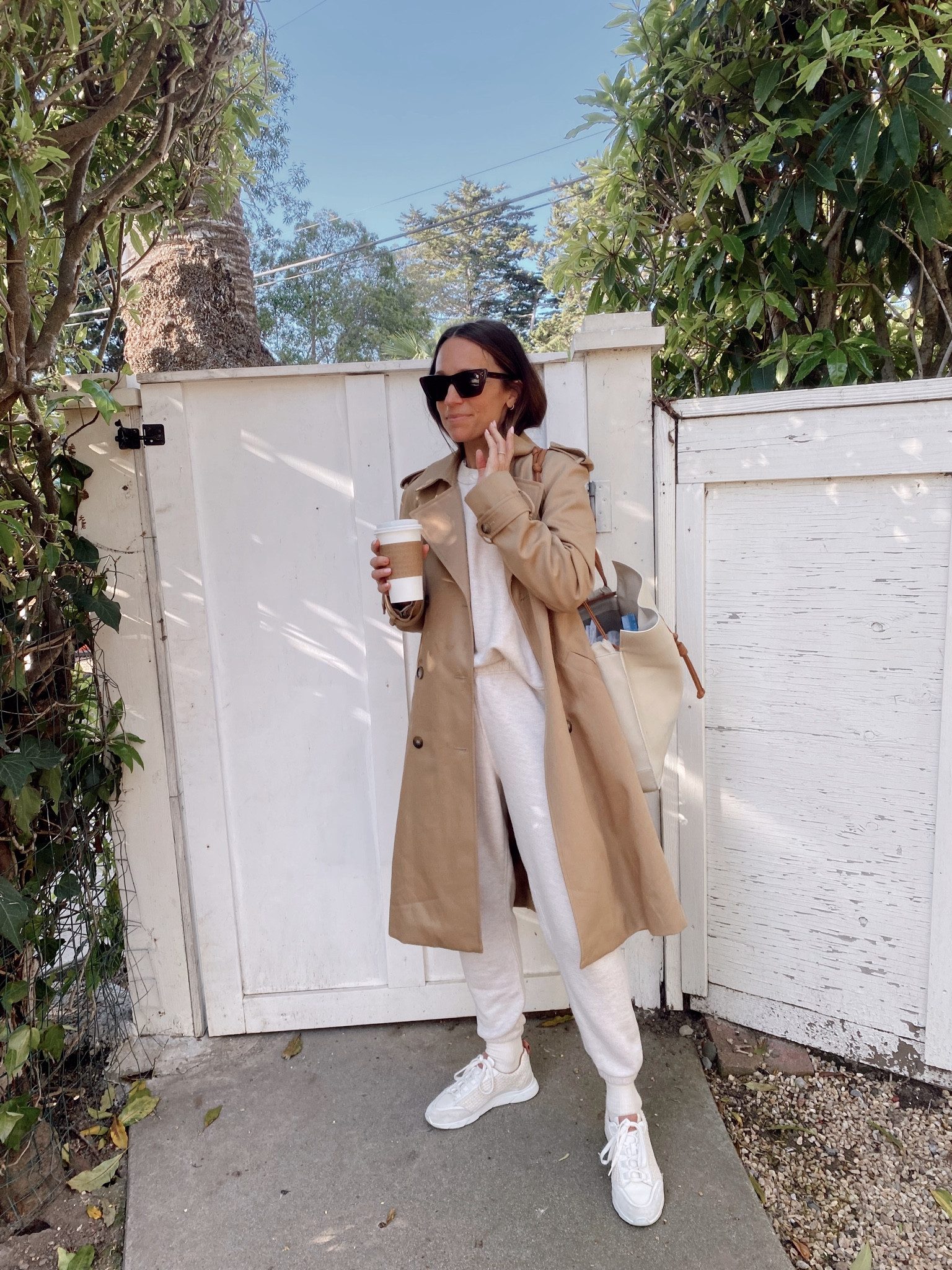 Sunday breakfast-
Comfortable and casual 
Sweatpants and sweatshirt tts (SHANNONP15 for 15% off) 
Trench with this link (type in browser): https://seza.ne/QyM93xQ6VX

#LTKstyletip