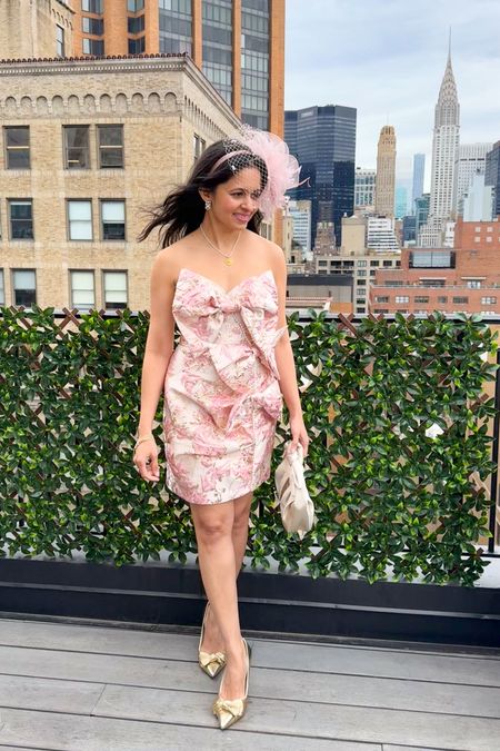 Bow dress 
Pink dress 
Strapless dress 
Wedding guest 
Cocktail dress 
Brunch outfit 

#LTKFindsUnder100 #LTKSaleAlert #LTKShoeCrush