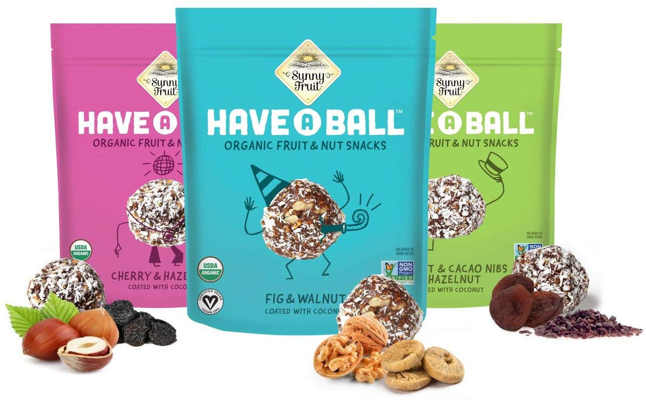 100% RAW Fruit & Nut Balls Variety 3-Pack - Have A Ball (3 x 9 Balls) - Whole Food Energy Snacks | NO Added Sugars or Preservatives | NON-GMO, VEGAN, GF & Kosher | Amazon (US)