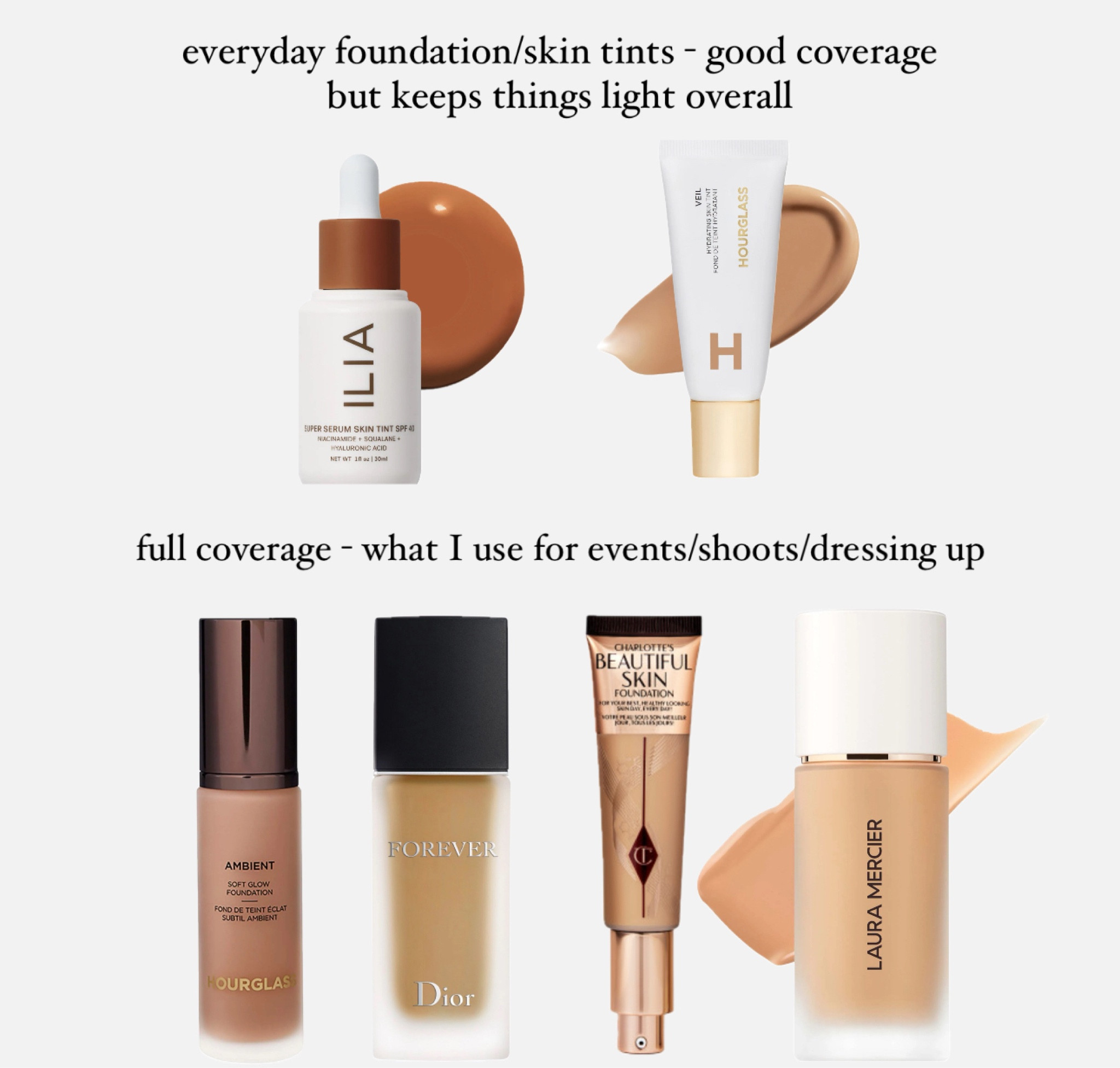My favorite foundations for everyday + occasions 

#LTKbeauty #LTKparties #LTKfindsunder100