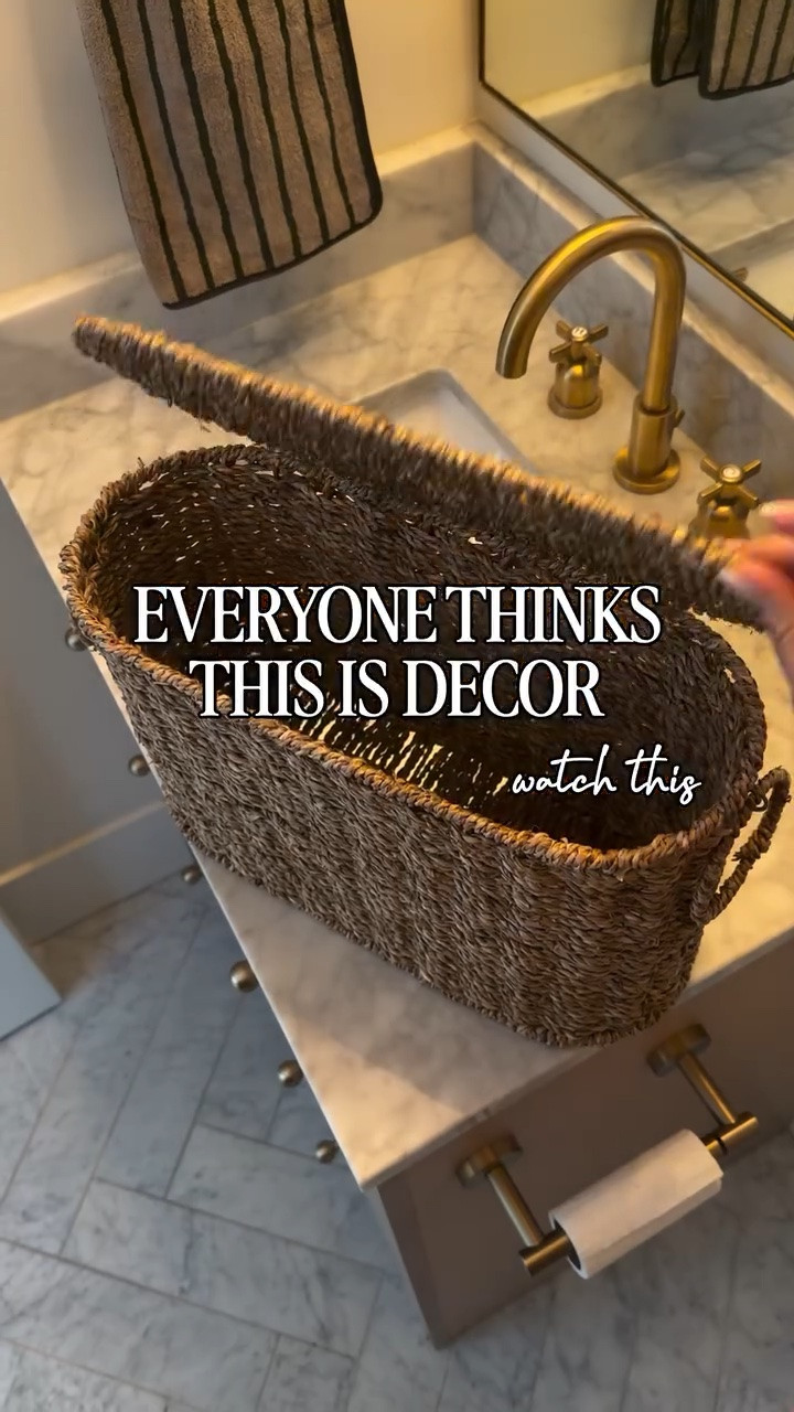 Everyone thinks this is just decor until they realize it secretly stores extra toilet paper and actually makes the bathroom look more organized too. Functional + aesthetic is always the goal over here.

One of those small upgrades that instantly makes a space feel more finished without spending a fortune.

#amazonhome #bathroomdecor #homefinds #bathroomorganization #designerlooksmarterspend

#LTKHome #LTKSaleAlert