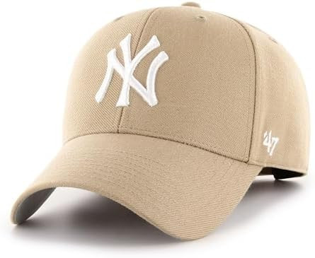 '47 New York Yankees MVP Hat Baseball Cap - Khaki, One Size | Amazon (US)