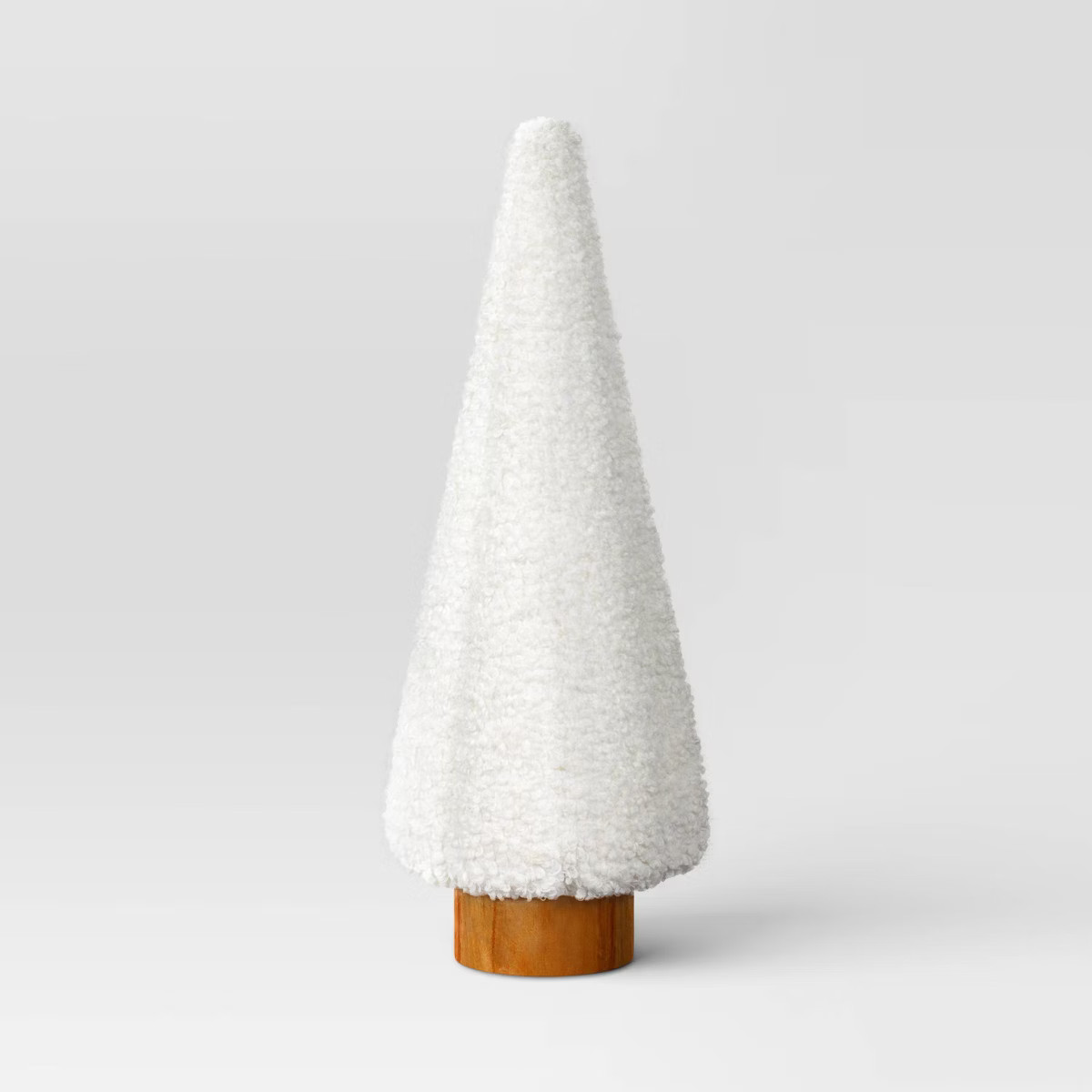 Christmas 22"x8.25" Fabric Boucle Tree Cream - Threshold™ | Target