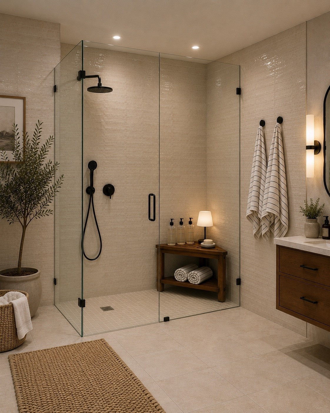 Warm Neutral Bathroom Finds That Feel Like A Luxury Spa

Follow @farmtotablecreations on Instagram for more cozy neutral home inspiration and daily finds 🤍

I love creating bathrooms that feel calm, warm, and relaxing… and these neutral finds instantly give that elevated spa-like feel. From the soft textured tile and warm wood tones to the woven accents and matte black fixtures, every detail works together to create such a cozy and timeless space.

#bathroomdecor #bathroominspo #neutraldecor #showertile #homedecor

neutral bathroom decor | spa bathroom inspiration | walk in shower | warm neutral home | bathroom styling ideas | matte black fixtures | textured tile | woven bathroom decor | cozy bathroom inspiration | bathroom remodel ideas | luxury bathroom style | modern traditional bathroom | bathroom lighting ideas | neutral home aesthetic | shower design inspiration | bathroom vanity ideas | elegant home decor | soft neutral palette | calming interiors | home decor finds | designer inspired bathroom | bathroom refresh | cozy home styling | bathroom details | timeless home decor

#LTKSaleAlert #LTKHome