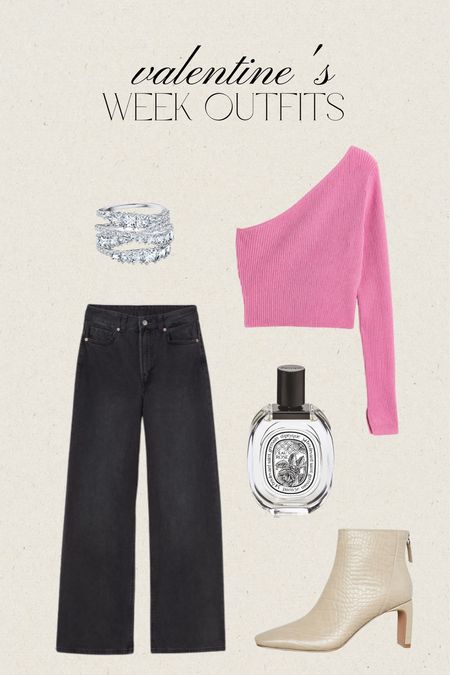 Valentine’s week outfits, Valentine’s Day outfit ideas,  casual chic outfits, off shoulder knit top, heidi wide leg jeans, Tessa boots

#LTKunder100 #LTKfit #LTKstyletip