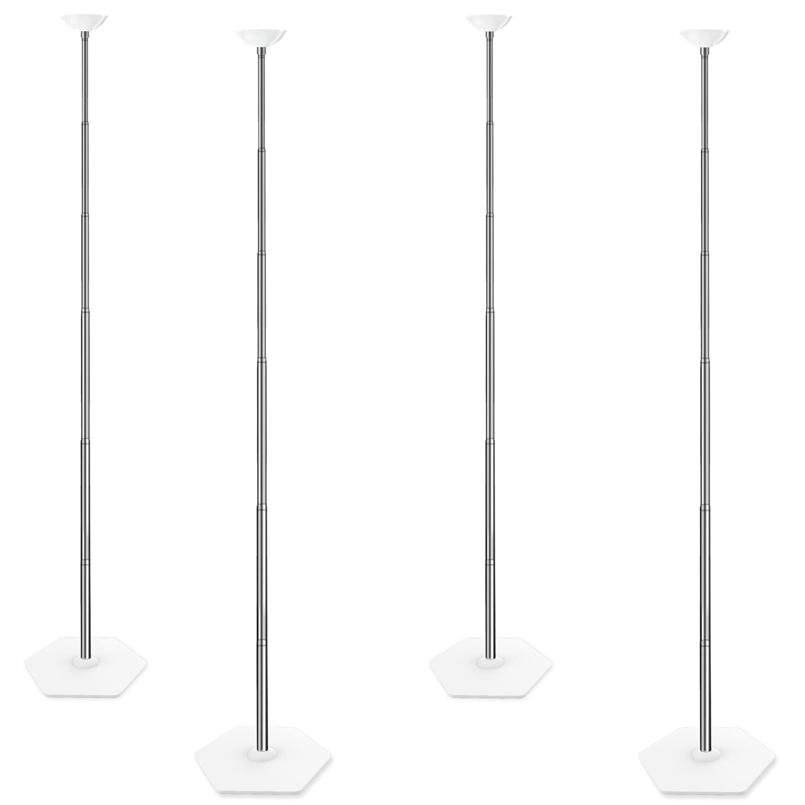 TEKXYZ Telescoping Balloon Stand Set of 4, 1.5ft to 7ft Free Adjustable Metal Balloon Column Stan... | Amazon (US)