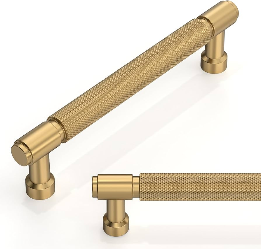 10 Pack Champagne Bronze Knurled Cabinet Pulls 5 Inch(128mm) Kitchen Cabinet Handles Cabinet Hard... | Amazon (CA)