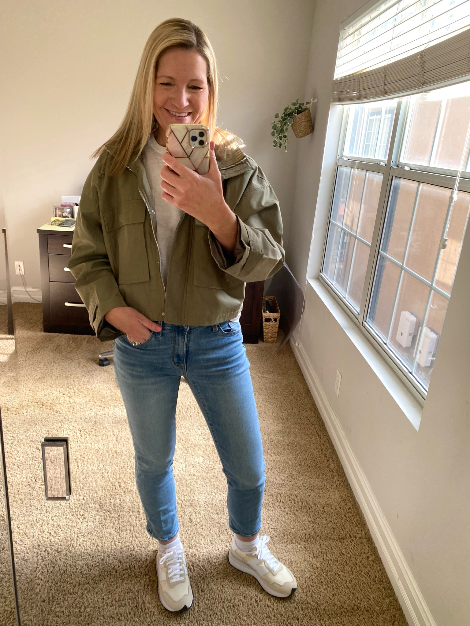 Linked similar iutility jackets for Spring. Target Universal Thread straight jeans are 20% off through tomorrow. New Balance sneakers run true to size. 

#LTKsalealert #LTKunder50 #LTKSeasonal