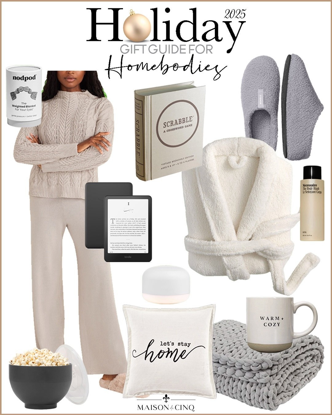 Gift ideas for the homebody or anyone who loves being comfy and cozy!

Gifts for her, gift ideas, holiday gifts, gifts for women, stocking stuffers, beauty gifts, fashion gifts 



#LTKselfcare #LTKHoliday #LTKGiftGuide