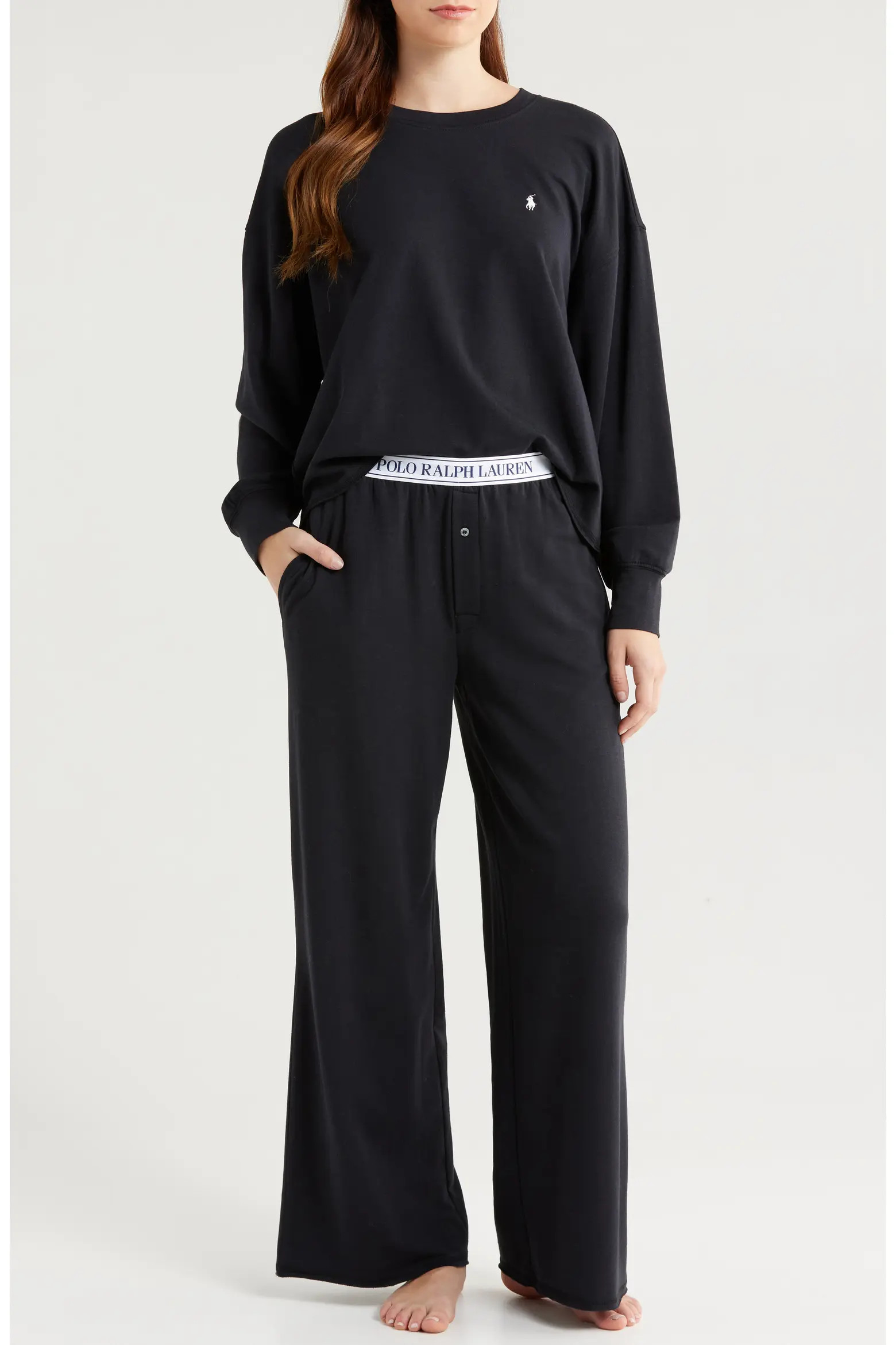 Sweatshirt & Wide Leg Pajamas (Women) | Nordstrom | Nordstrom
