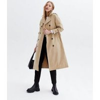 Stone Puff Sleeve Belted Trench Coat New Look | New Look (UK)