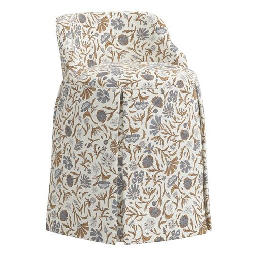Addie Vanity Stool, Ranjit Floral | One Kings Lane