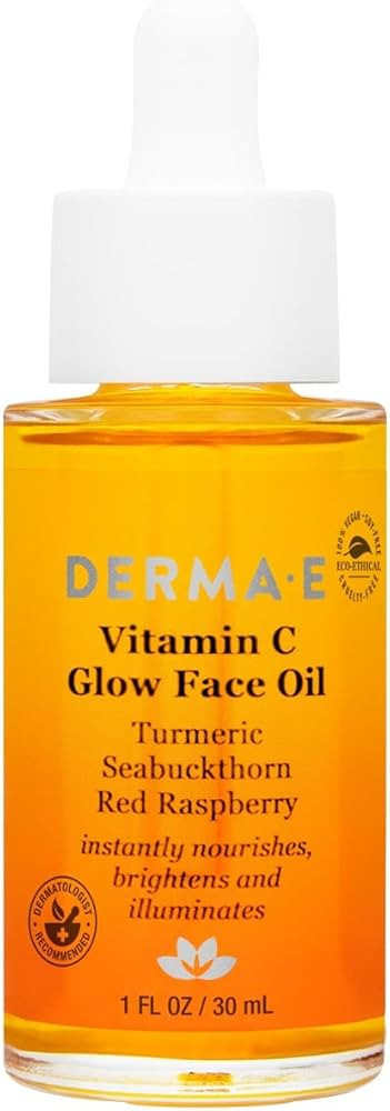 Derma E Vitamin C Glow Face Oil, Facial Oil Nourishes, Brightens and Illuminates for a Radiant Gl... | Amazon (US)
