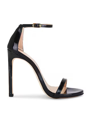 Stuart Weitzman Nudist Heel in Black Patent from Revolve.com | Revolve Clothing (Global)