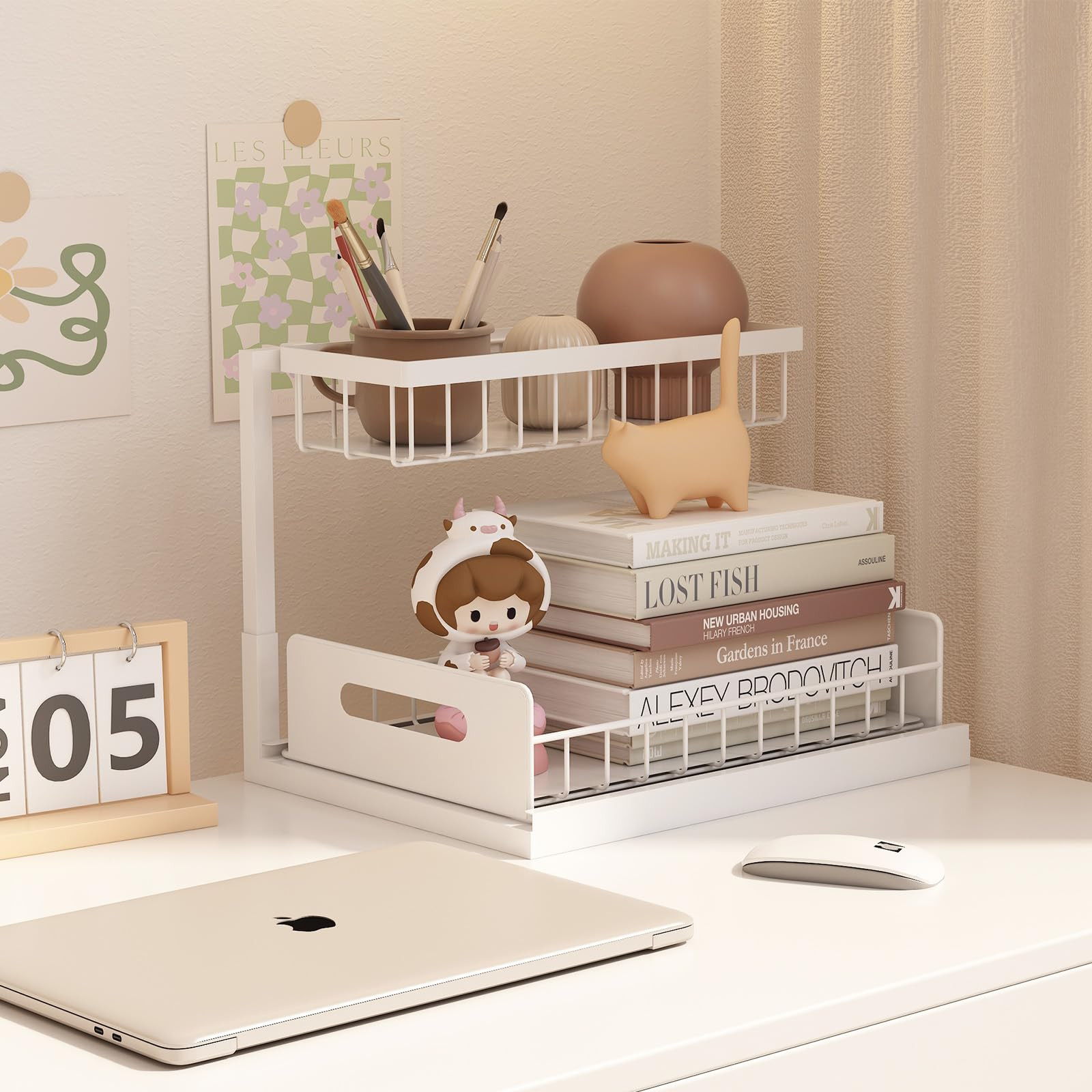 bukfen Under Sink Organizer, Pull Out Home Organizers 2-Tier Slide Out Sliding Shelf Under Cabine... | Amazon (US)