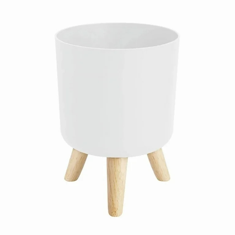 ​GiLiling Modern Plant Pots with Wooden Legs - Floor Standing Decorative Flower Pots for Living... | Walmart (US)