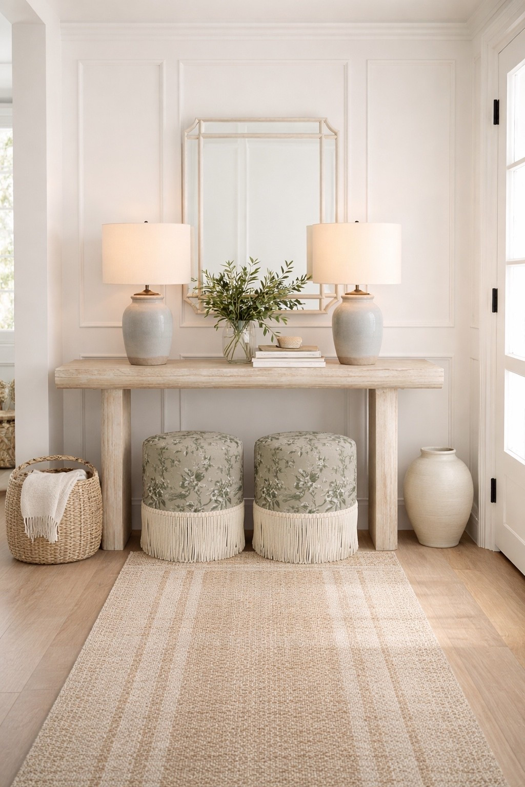 A coastal cottage inspired entryway that feels bright but still cozy, warm and inviting - using all furniture finds under $500 🤍

#LTKdayinmylife #LTKHome #LTKSaleAlert