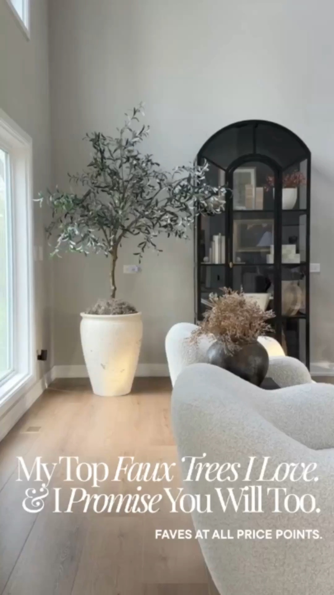 A mix of high-end and affordable trees we own  and love! All of theee styles add height, dimension, and texture to any room or corner. 

#LTKHome