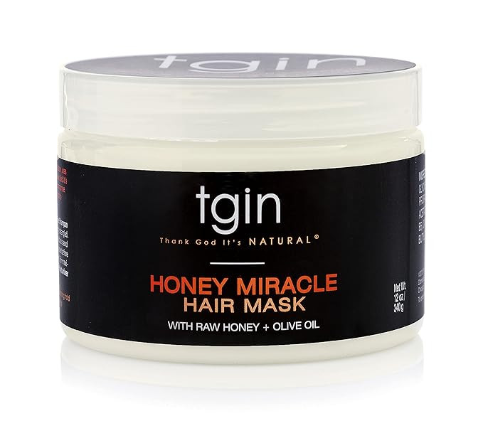 tgin Honey Miracle Hair Mask for Natural Hair - 12 oz - Dry Hair - Curly Hair - Type 3c and 4c ha... | Amazon (US)