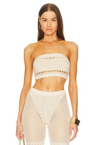 Luiz Strapless Top in Ivory And Gold
                    
                    retrofete | Revolve Clothing (Global)