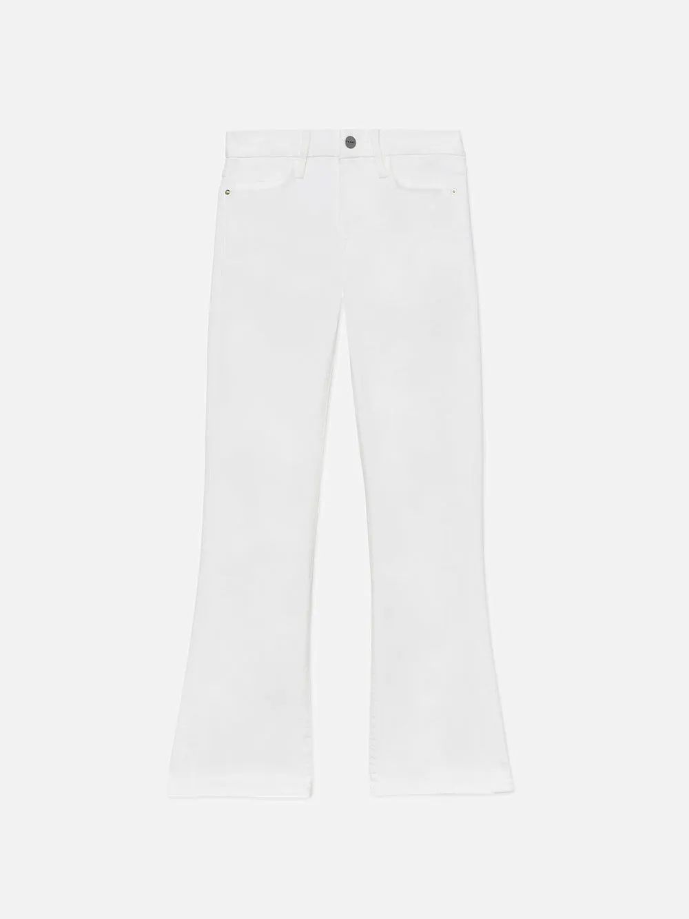 Le Crop Mini Boot  in  Blanc | Frame Denim