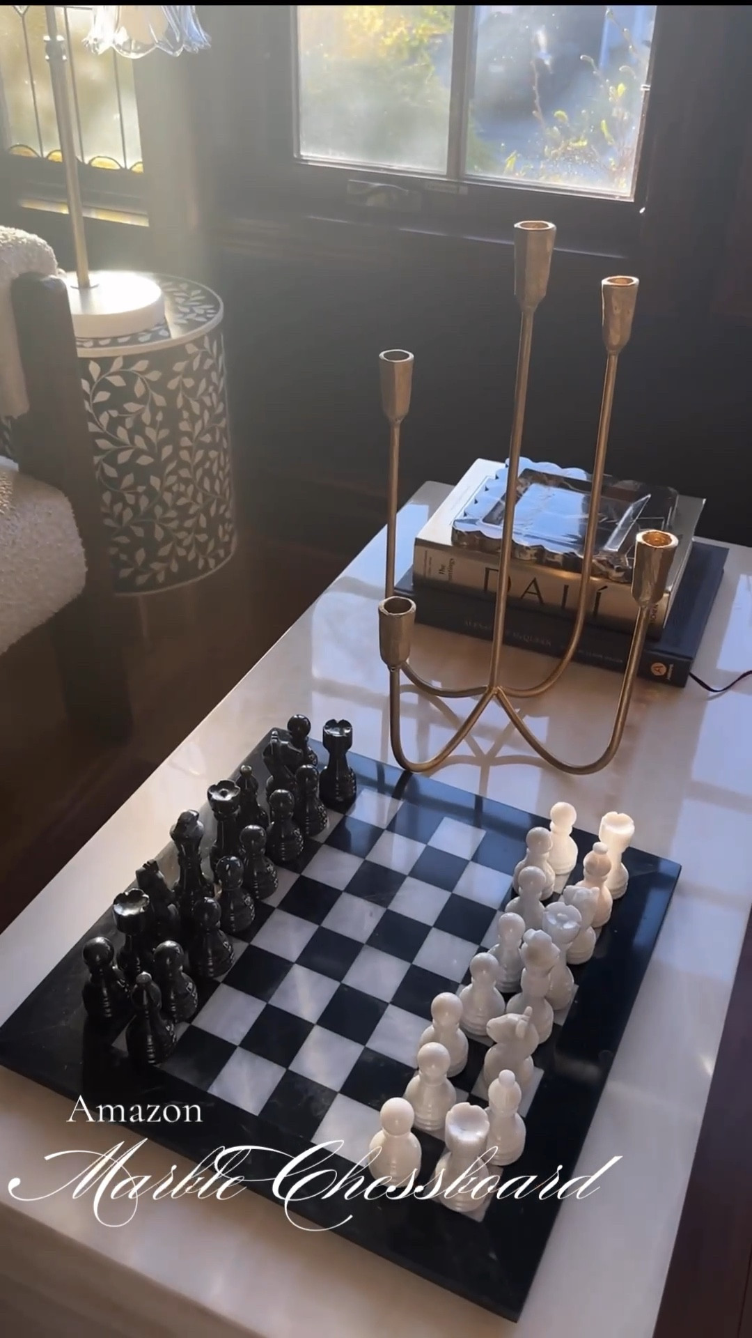 Amazon Marble Chessboard!
I can’t believe I found this on Amazon 
For less than $100, This marble chessboard is a high quality , refined looking piece that sits perfectly on my coffee table. 



#LTKStyleTip #LTKHome #LTKFindsUnder100