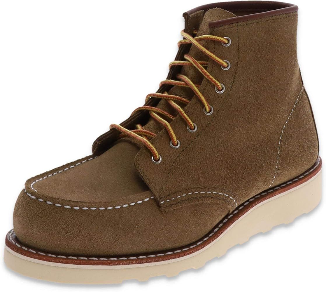 Amazon.com | Red Wing Womens 6-Inch Moc Boot (8.5, Olive Mohave Leather) | Boots | Amazon (US)