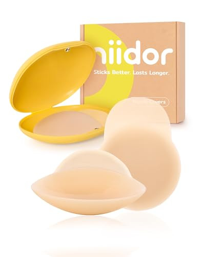 Niidor Nipple Covers for Women with Lift- Silicone Reusable Pasties Breast Petals No Show Under A... | Amazon (US)