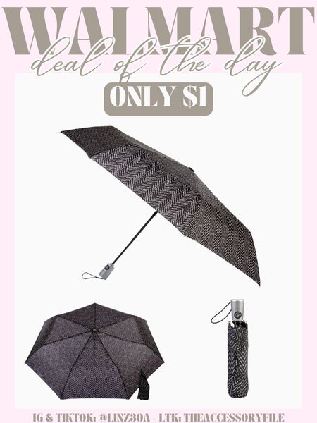 Walmart deal of the day - auto open umbrella $1 



#LTKTravel #LTKFindsUnder50 #LTKSaleAlert