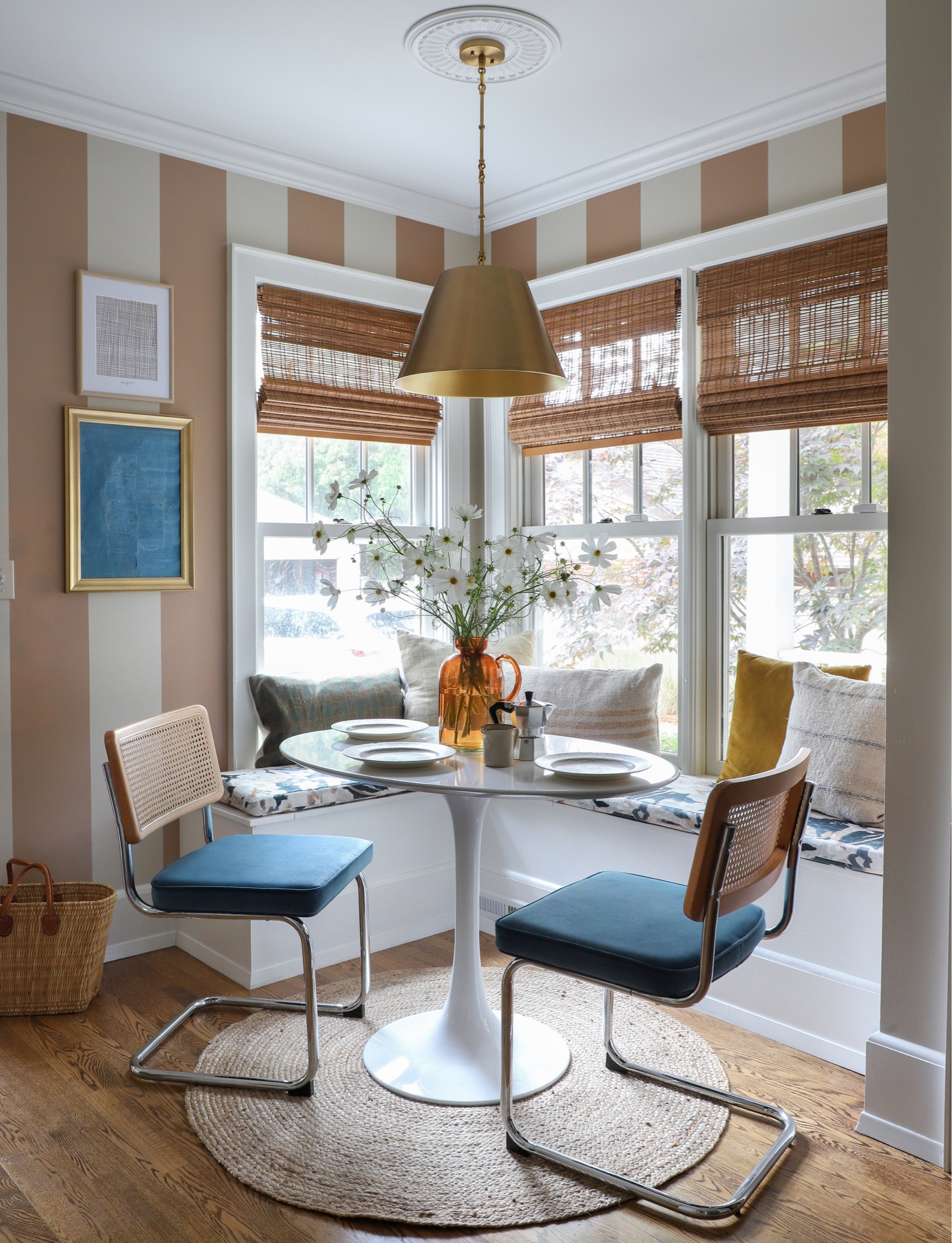 Sunny Striped Breakfast Banquette 

#LTKhome