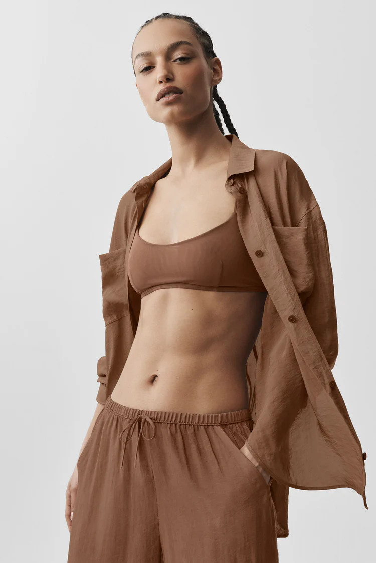 Semi-Sheer Golden Hour Button Down Long Sleeve | Alo Yoga